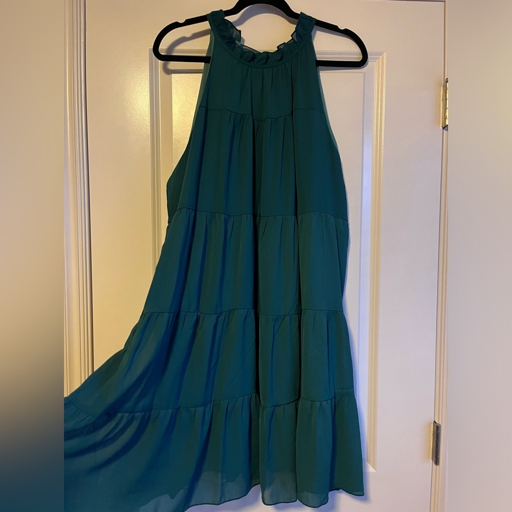 Flowy Tie Back Tiered Dress